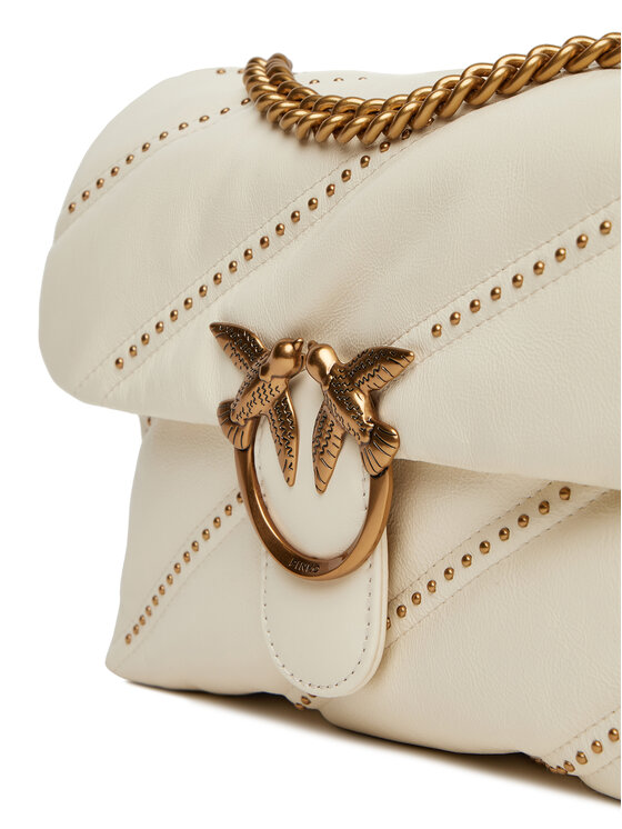 PINKO PINKO Дамска чанта Love Puff Classic Cl PE 25 PLTT 100038 A26T Екрю