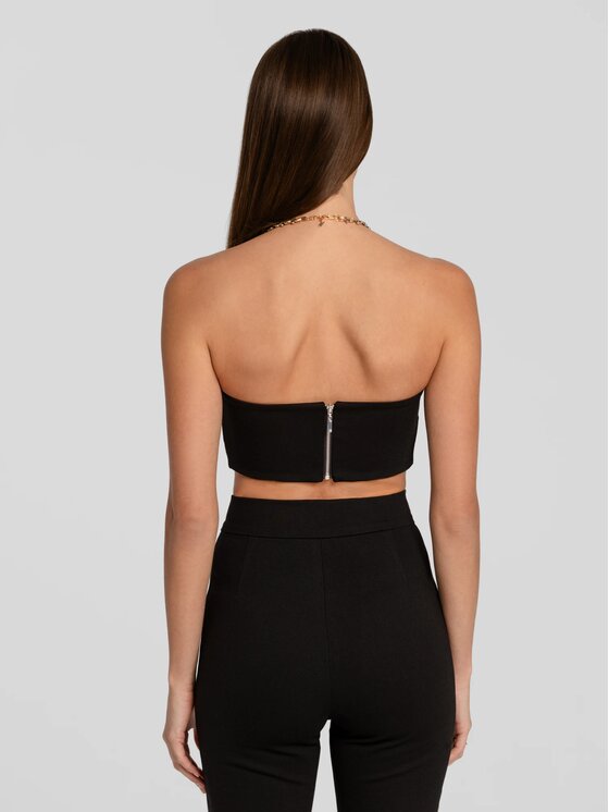 MANDRAGORA MANDRAGORA Top Vanya Nero Slim Fit