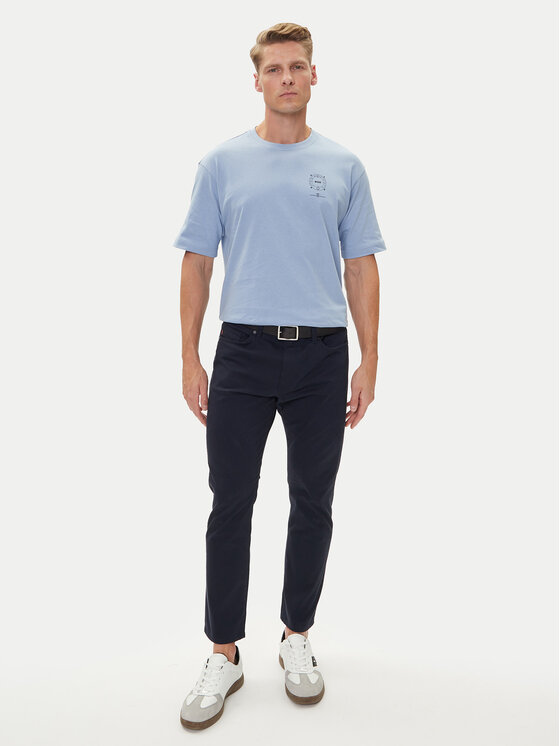 BOSS BOSS Jeans hlače Delaware 50544339 Mornarsko modra Slim Fit