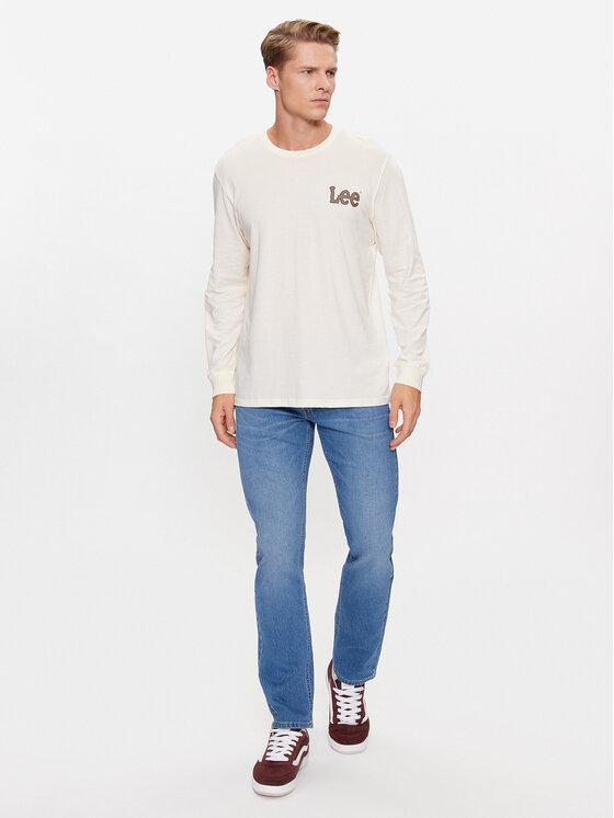 Lee Lee Longsleeve 112342483 Beżowy Regular Fit