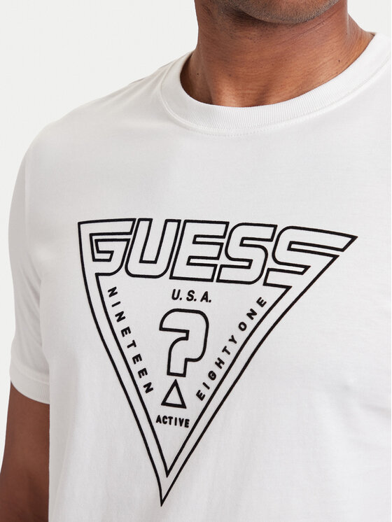 Guess Guess T-Shirt Z6YI20 K5016 Biały Regular Fit