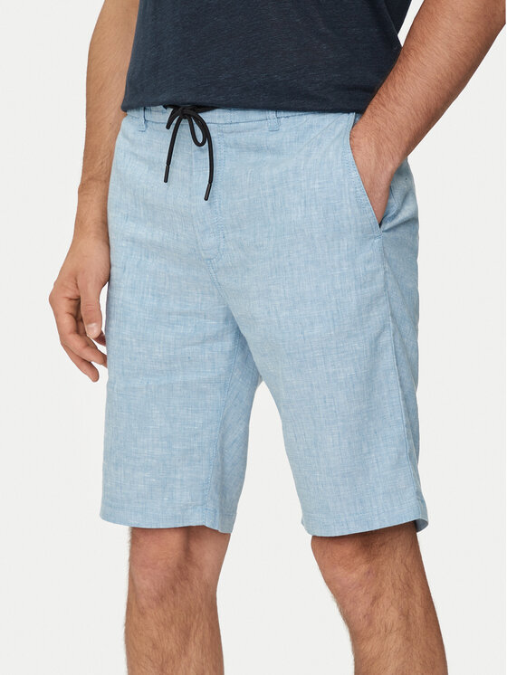 Boss Pantalon scurți din material Chino-Tapered-Ds-1-S  50513027 Albastru Tapered Fit