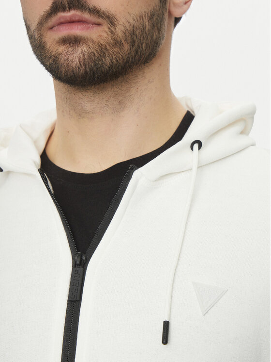 Guess Guess Μπλούζα Z2YQ28 KAIJ1 Λευκό Regular Fit