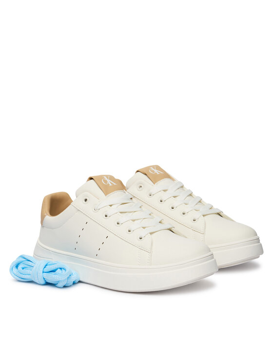 Calvin Klein Calvin Klein Sneakersy Low Cut Lace-Up V3X9-83301-1355A S Bílá