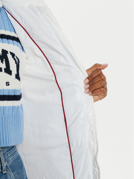 Tommy Jeans Tommy Jeans Vatovaná bunda DW0DW18826 Biela Slim Fit