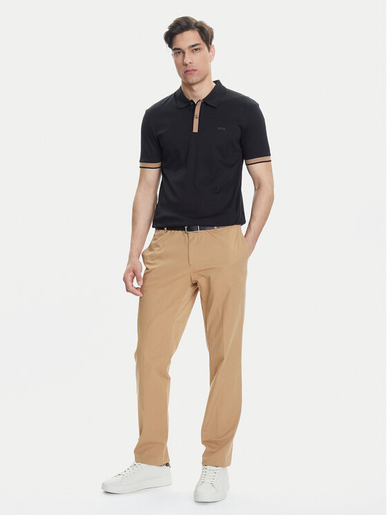BOSS BOSS Tricou polo H-Phillipson 200 50543865 Negru Slim Fit