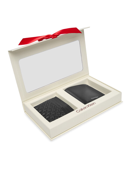 Calvin Klein Calvin Klein Darilni set Bifold/Cardcase LV14D0006G Črna