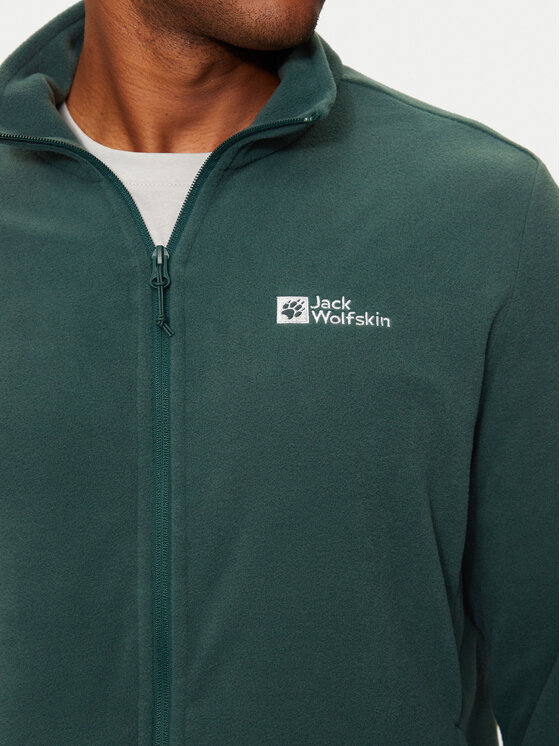 Jack Wolfskin Jack Wolfskin Fliso džemperis Taunus Fz 1711451 Žalia Regular Fit