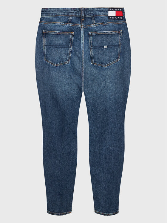 Tommy Jeans Curve Jean Yoke DW0DW14816 Bleu Mom Fit Modivo.fr
