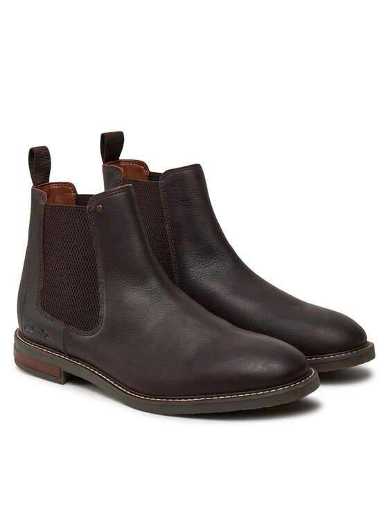 Clarks Clarks Боти тип челси Jaxen Easy 26179435 Кафяв