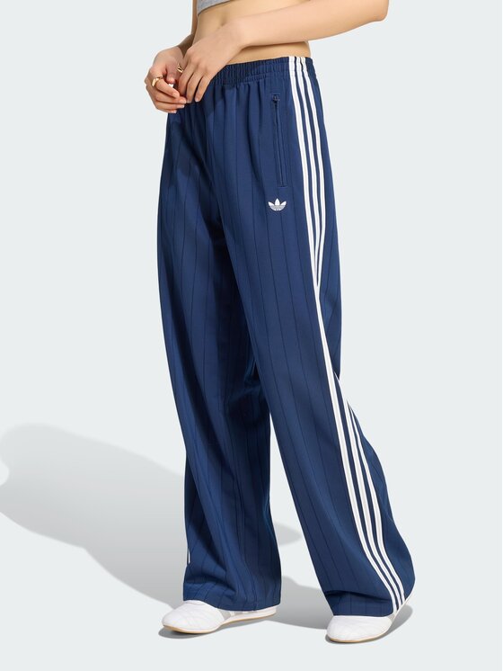 adidas adidas Spodnie dresowe Pinstripe Firebird Loose Trackpant KS9976 Granatowy Loose Fit