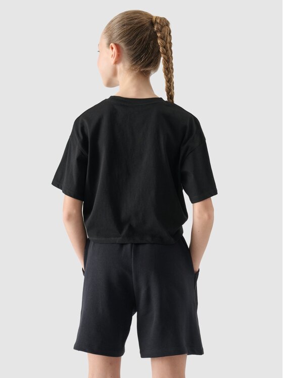 4F 4F Tričko 4FJWSS25TTSHF1872-20S Čierna Regular Fit