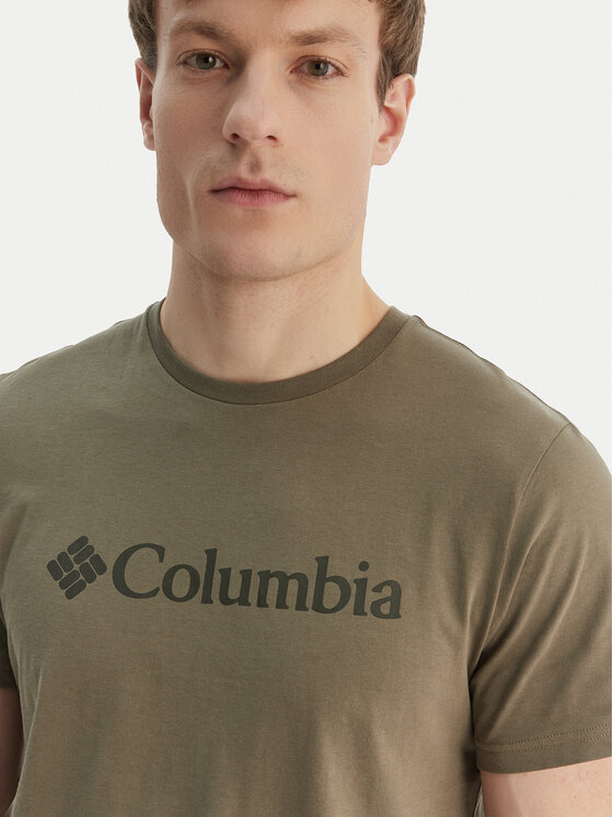 Columbia Columbia Тишърт Basic Logo™ 2155001 Каки Regular Fit