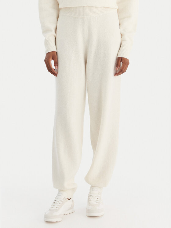 Calvin Klein Underwear Pantaloni trening LV00QS7569 Écru Regular Fit
