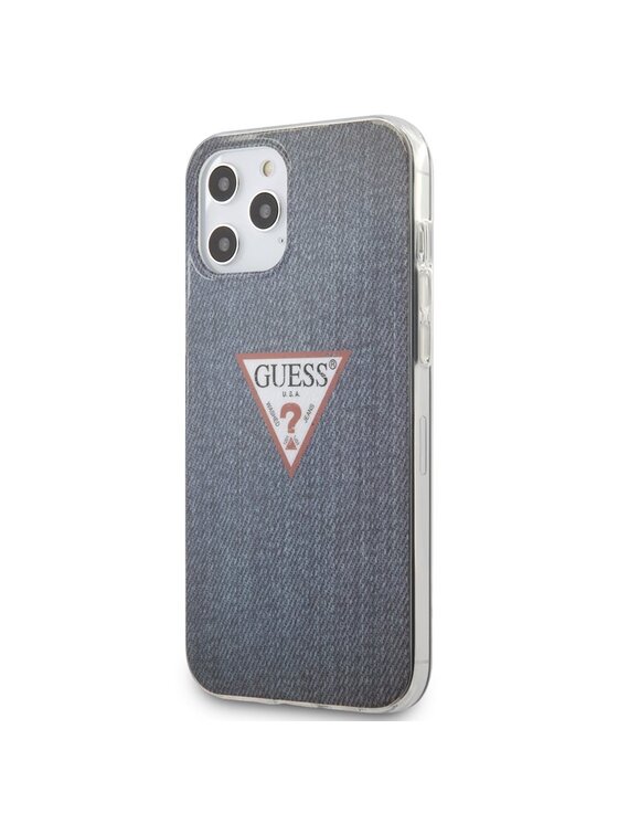 Guess Guess Etui na telefon Denim Triangle Dk Granatowy