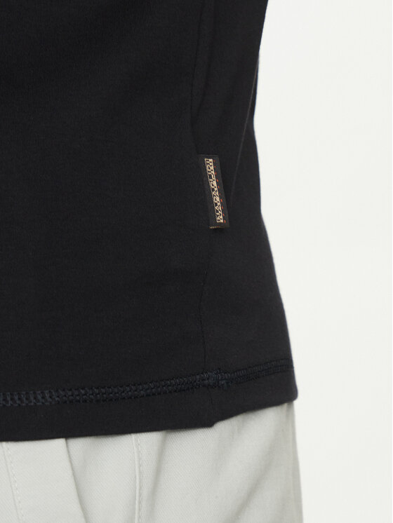 Napapijri Napapijri T-krekls S-Vanni NP0A4IEA Melns Regular Fit