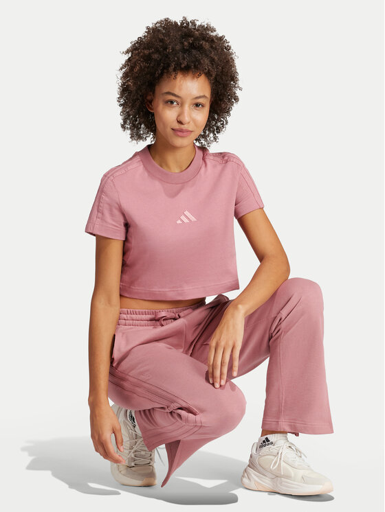 adidas adidas T-shirt ALL SZN 3-Stripes IY6849 Rosa Slim Fit