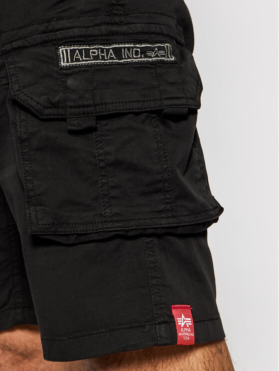 Alpha Industries Alpha Industries Szorty materiałowe Crew 176203 Czarny Slim Fit