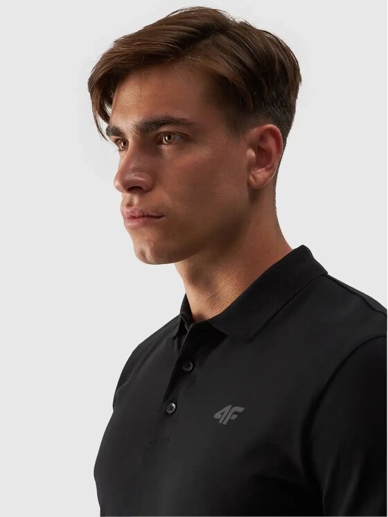 4F 4F Polo 4FWMM00TPTSM316-20S Μαύρο Regular Fit
