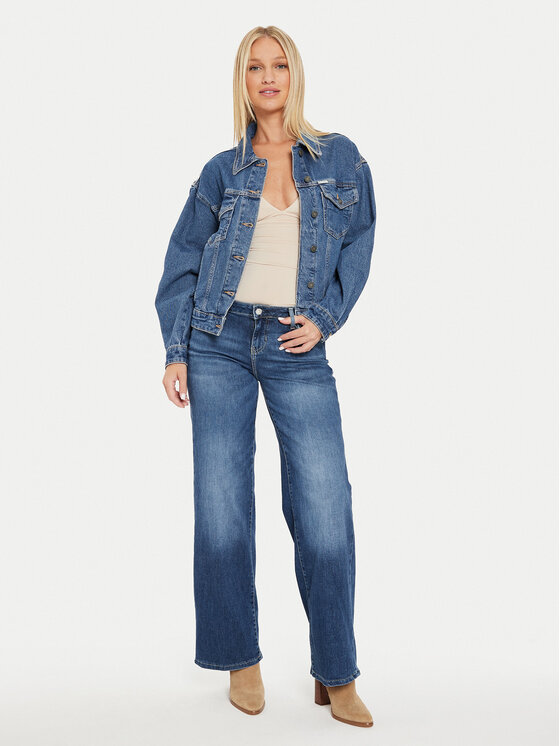 Guess Guess Traperice W4YA96 D5926 Tamnoplava Relaxed Fit