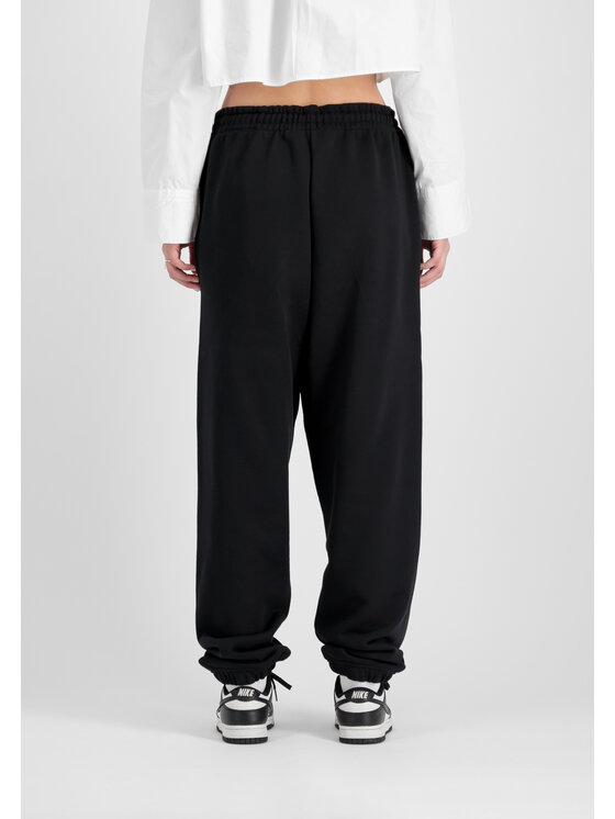 Alpha Industries Alpha Industries Joggery Alpha Essentials Rubber Logo Jogger Women Czarny Relaxed Fit