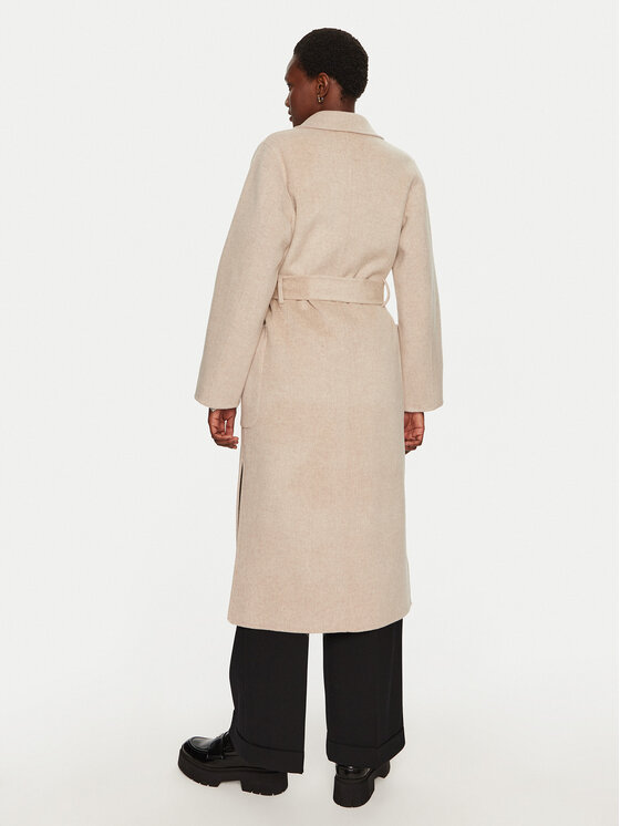 IVY OAK IVY OAK Gyapjú kabát Celia IO111046 Bézs Loose Fit