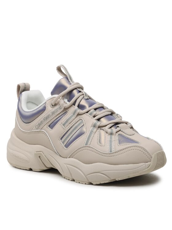 Calvin Klein Calvin Klein Laisvalaikio batai Retro Tennis Laceup YW0YW01044 Smėlio