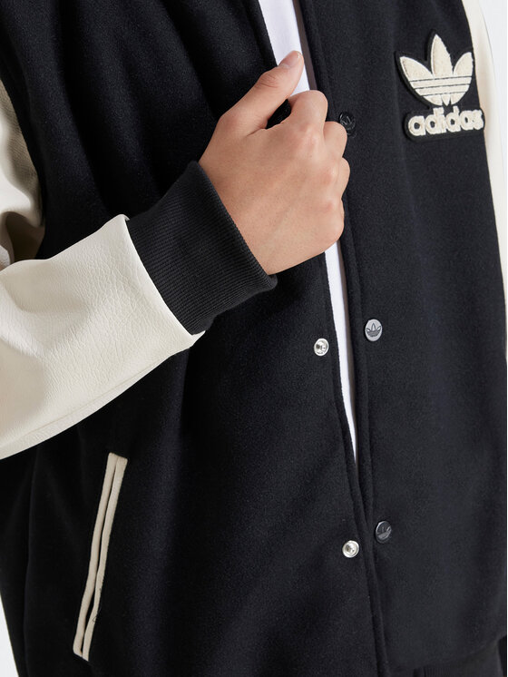adidas adidas Kurtka bomber adicolor IY7505 Czarny Regular Fit