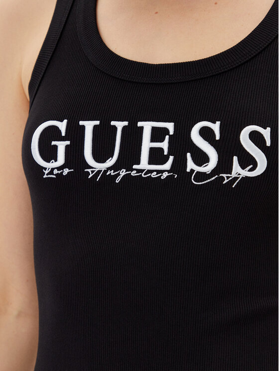 Guess Guess Vsakodnevna obleka V5GK06 K8RT2 Črna Slim Fit