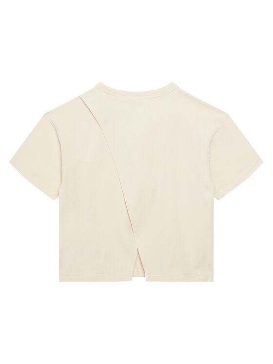 Calvin Klein Jeans Calvin Klein Jeans T-Shirt Folded Logo IG0IG03063 Beżowy Regular Fit