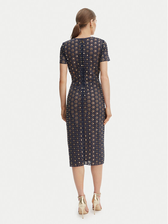 MICHAEL Michael Kors MICHAEL Michael Kors Sukienka codzienna MS683HED6E Granatowy Slim Fit