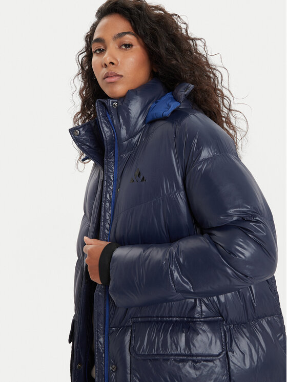 Whistler Whistler Kurtka zimowa Lakewood W Long Puffer W243266 Granatowy Regular Fit