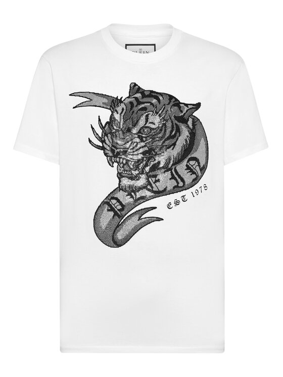 PHILIPP PLEIN PHILIPP PLEIN Tričko 19497 Biela Regular Fit