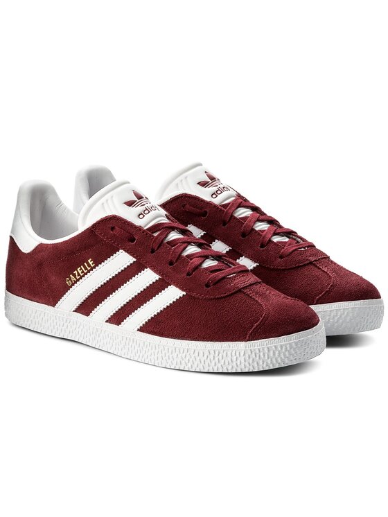 adidas Schuhe Gazelle J CQ2874 Dunkelrot • Modivo.de