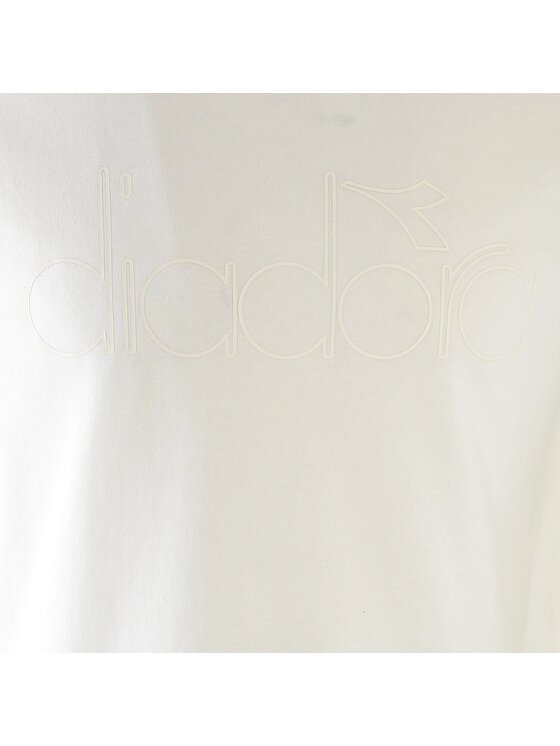 Diadora Diadora T-Shirt DIADORA T-SHIRT SS DIADORA HD Biały Regular Fit