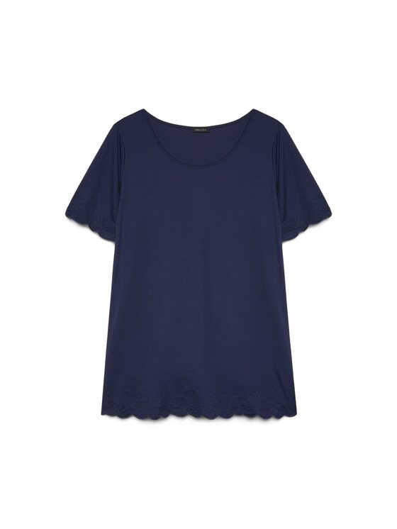 Fiorella Rubino Fiorella Rubino T-shirt G03ZL008901N034 Blu Regular Fit