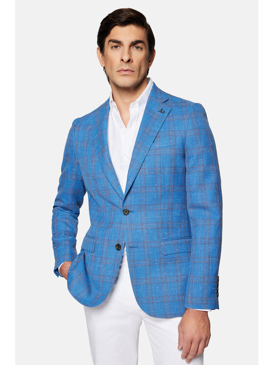 Lancerto Lancerto Marynarka Lubbock MA073124000005 Niebieski Slim Fit