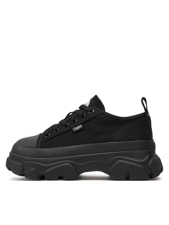 Buffalo Buffalo Sneakersy Tremor Lace Up Lo 1622453 Černá
