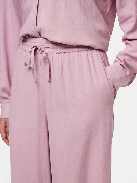 Pieces Pieces Pantaloni di tessuto Pia 17149314 Rosa Wide Leg