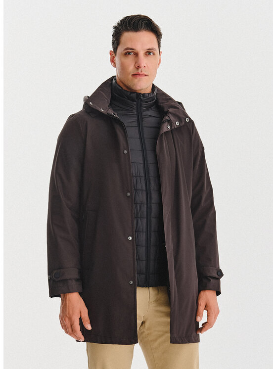 Pako Lorente Pako Lorente Kurtka przejściowa P25WF-5X-005 Brązowy Classic Fit