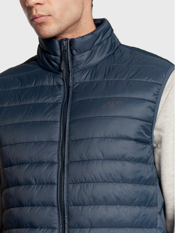4F 4F Kamizelka H4Z22-KUMP001 Granatowy Regular Fit