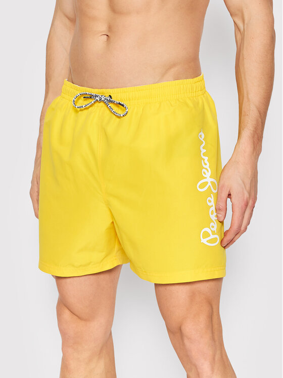 Pepe Jeans Pepe Jeans Szorty kąpielowe Rodd PMB10329 Żółty Regular Fit