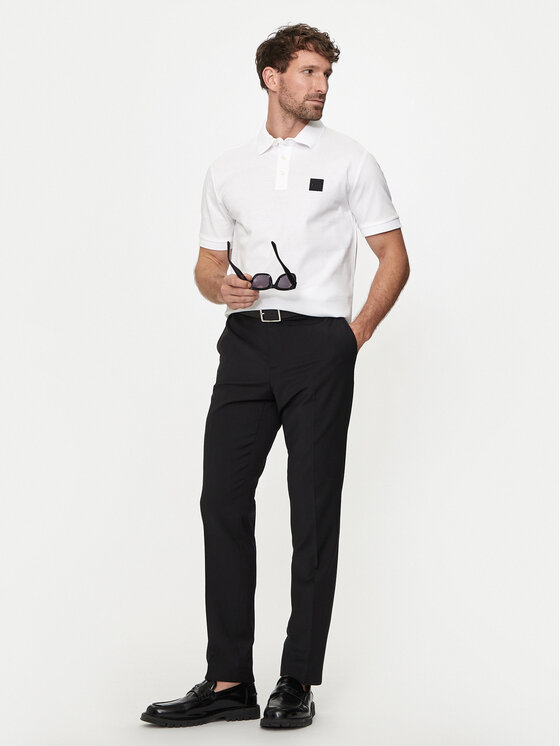 BOSS Boss Polo majica Parlay 143 50515596 Bela Regular Fit