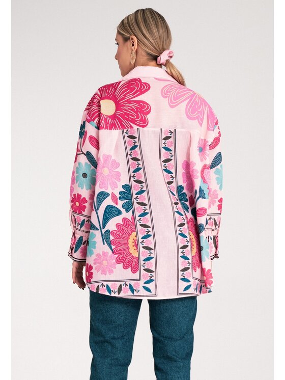 FIGL FIGL Camicia M1147 Rosa Oversize