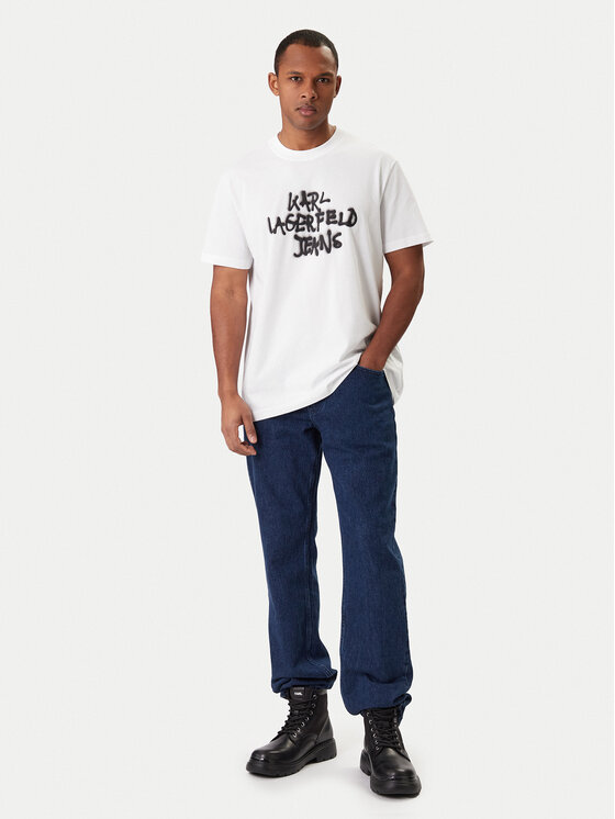 Karl Lagerfeld Jeans Karl Lagerfeld Jeans Póló B1M17065 Fehér Regular Fit