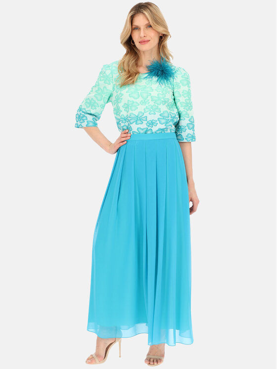 L’AF L’AF Spódnica maxi Ida Niebieski Regular Fit