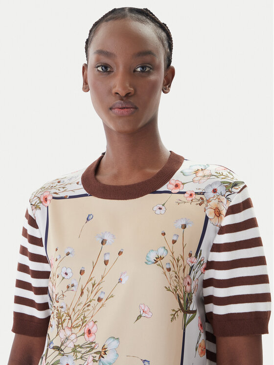 Liu Jo Liu Jo Тишърт WA6386 MS49I Кафяв Regular Fit