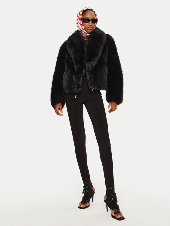 YES LONDON YES LONDON Futro 026 Czarny Regular Fit