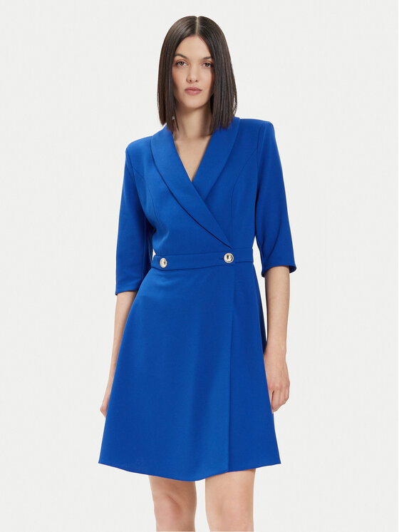 Rinascimento Rinascimento Rochie cocktail CFC0118280003 Albastru Regular Fit