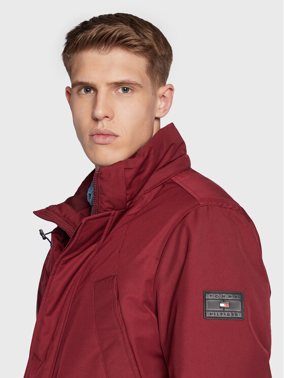 Tommy Hilfiger Tommy Hilfiger Daunenjacke Rockie MW0MW27689 Dunkelrot Regular Fit